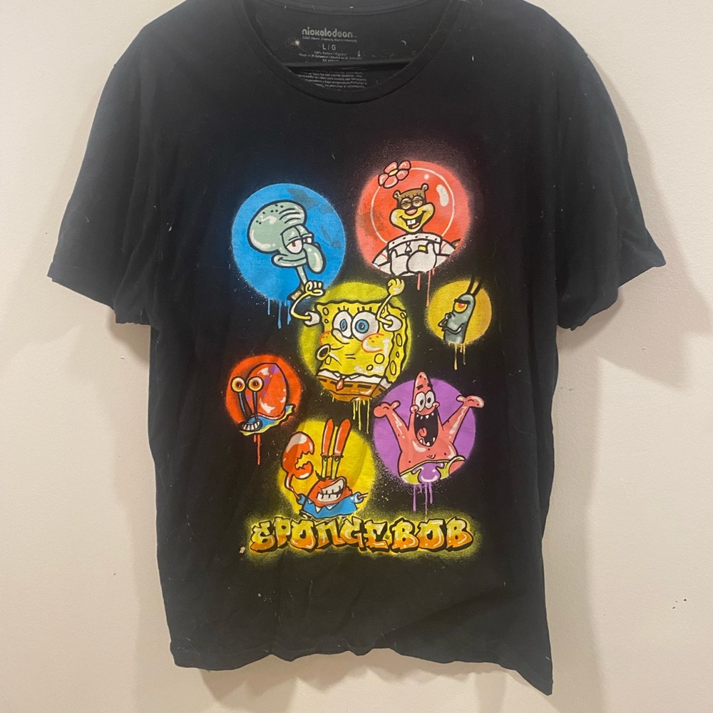 SpongeBob black T shirt